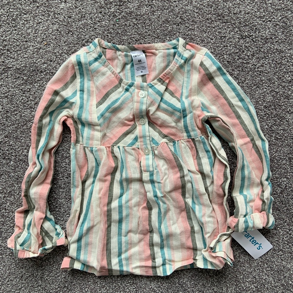 Carter's Multicolor Striped Blouse